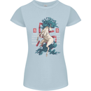 Chinese Zodiac Shengxiao Year of the Horse Womens Petite Cut T-Shirt Light Blue