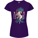 Chinese Zodiac Shengxiao Year of the Horse Womens Petite Cut T-Shirt Purple