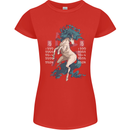 Chinese Zodiac Shengxiao Year of the Horse Womens Petite Cut T-Shirt Red