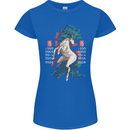 Chinese Zodiac Shengxiao Year of the Horse Womens Petite Cut T-Shirt Royal Blue