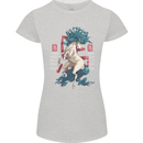 Chinese Zodiac Shengxiao Year of the Horse Womens Petite Cut T-Shirt Sports Grey