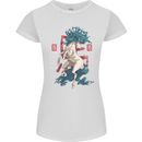 Chinese Zodiac Shengxiao Year of the Horse Womens Petite Cut T-Shirt White