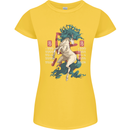 Chinese Zodiac Shengxiao Year of the Horse Womens Petite Cut T-Shirt Yellow