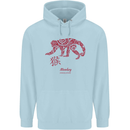 Chinese Zodiac Shengxiao Year of the Monkey Childrens Kids Hoodie Light Blue