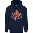 Chinese Zodiac Shengxiao Year of the Monkey Childrens Kids Hoodie Navy Blue