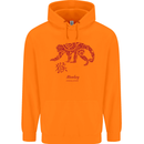 Chinese Zodiac Shengxiao Year of the Monkey Childrens Kids Hoodie Orange