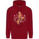 Chinese Zodiac Shengxiao Year of the Monkey Childrens Kids Hoodie Red