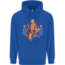 Chinese Zodiac Shengxiao Year of the Monkey Childrens Kids Hoodie Royal Blue