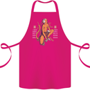 Chinese Zodiac Shengxiao Year of the Monkey Cotton Apron 100% Organic Pink