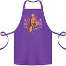 Chinese Zodiac Shengxiao Year of the Monkey Cotton Apron 100% Organic Purple