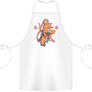Chinese Zodiac Shengxiao Year of the Monkey Cotton Apron 100% Organic White
