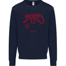 Chinese Zodiac Shengxiao Year of the Monkey Kids Sweatshirt Jumper Navy Blue
