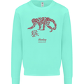 Chinese Zodiac Shengxiao Year of the Monkey Kids Sweatshirt Jumper Peppermint