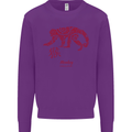 Chinese Zodiac Shengxiao Year of the Monkey Kids Sweatshirt Jumper Purple
