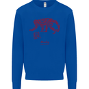 Chinese Zodiac Shengxiao Year of the Monkey Kids Sweatshirt Jumper Royal Blue