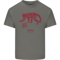 Chinese Zodiac Shengxiao Year of the Monkey Kids T-Shirt Childrens Charcoal
