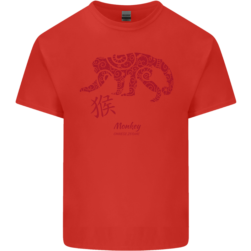 Chinese Zodiac Shengxiao Year of the Monkey Kids T-Shirt Childrens Red
