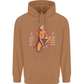 Chinese Zodiac Shengxiao Year of the Monkey Mens 80% Cotton Hoodie Caramel Latte