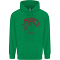 Chinese Zodiac Shengxiao Year of the Monkey Mens 80% Cotton Hoodie Irish Green