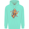 Chinese Zodiac Shengxiao Year of the Monkey Mens 80% Cotton Hoodie Peppermint