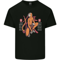 Chinese Zodiac Shengxiao Year of the Monkey Mens Cotton T-Shirt Tee Top Black