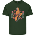 Chinese Zodiac Shengxiao Year of the Monkey Mens Cotton T-Shirt Tee Top Forest Green