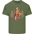 Chinese Zodiac Shengxiao Year of the Monkey Mens Cotton T-Shirt Tee Top Military Green