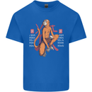 Chinese Zodiac Shengxiao Year of the Monkey Mens Cotton T-Shirt Tee Top Royal Blue