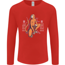 Chinese Zodiac Shengxiao Year of the Monkey Mens Long Sleeve T-Shirt Red