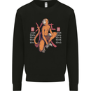 Chinese Zodiac Shengxiao Year of the Monkey Mens Sweatshirt Jumper Black