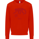 Chinese Zodiac Shengxiao Year of the Monkey Mens Sweatshirt Jumper Bright Red