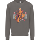 Chinese Zodiac Shengxiao Year of the Monkey Mens Sweatshirt Jumper Charcoal