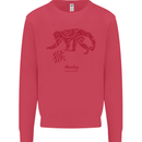 Chinese Zodiac Shengxiao Year of the Monkey Mens Sweatshirt Jumper Heliconia