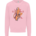 Chinese Zodiac Shengxiao Year of the Monkey Mens Sweatshirt Jumper Light Pink