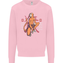 Chinese Zodiac Shengxiao Year of the Monkey Mens Sweatshirt Jumper Light Pink