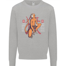 Chinese Zodiac Shengxiao Year of the Monkey Mens Sweatshirt Jumper Sports Grey