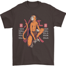 Chinese Zodiac Shengxiao Year of the Monkey Mens T-Shirt Cotton Gildan Dark Chocolate