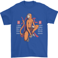 Chinese Zodiac Shengxiao Year of the Monkey Mens T-Shirt Cotton Gildan Royal Blue