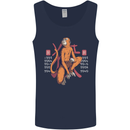 Chinese Zodiac Shengxiao Year of the Monkey Mens Vest Tank Top Navy Blue