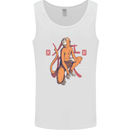 Chinese Zodiac Shengxiao Year of the Monkey Mens Vest Tank Top White