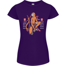 Chinese Zodiac Shengxiao Year of the Monkey Womens Petite Cut T-Shirt Purple