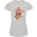 Chinese Zodiac Shengxiao Year of the Monkey Womens Petite Cut T-Shirt Sports Grey