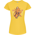 Chinese Zodiac Shengxiao Year of the Monkey Womens Petite Cut T-Shirt Yellow