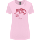 Chinese Zodiac Shengxiao Year of the Monkey Womens Wider Cut T-Shirt Light Pink