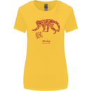 Chinese Zodiac Shengxiao Year of the Monkey Womens Wider Cut T-Shirt Yellow