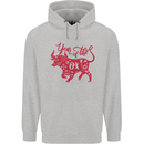 Chinese Zodiac Shengxiao Year of the Ox Childrens Kids Hoodie Sports Grey