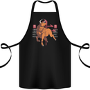 Chinese Zodiac Shengxiao Year of the Ox Cotton Apron 100% Organic Black