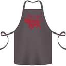 Chinese Zodiac Shengxiao Year of the Ox Cotton Apron 100% Organic Dark Grey