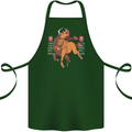 Chinese Zodiac Shengxiao Year of the Ox Cotton Apron 100% Organic Forest Green