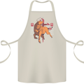 Chinese Zodiac Shengxiao Year of the Ox Cotton Apron 100% Organic Natural